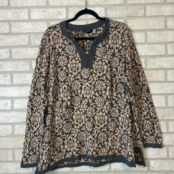 Lands End floral lightweight sweater size 2X - Picture 1 of 8